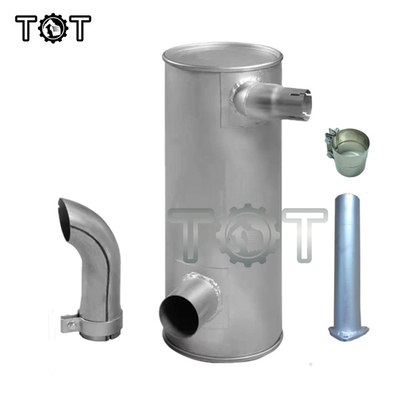 ISO9001 E320 S6K erpillar Muffler Tenggorokan Berongga U Screw Bulldozer Muffler